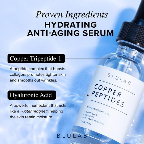 BluLab Copper Peptide Serum with Hyaluronic Acid